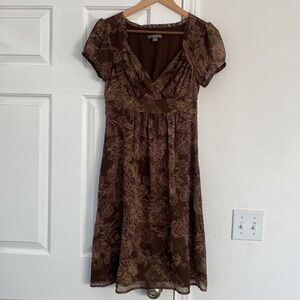 Apt. 9 sweetheart neckline Autumn dress with empire waist.